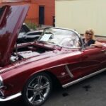 Debra Clopton in 62 Corvette