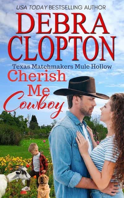 Book cover for Cherish Me Cowboy by Debra Clopton